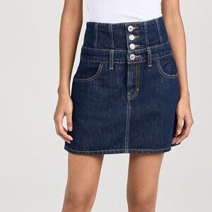 Re/Done Corset Skirt in Indigo Flow Size 27